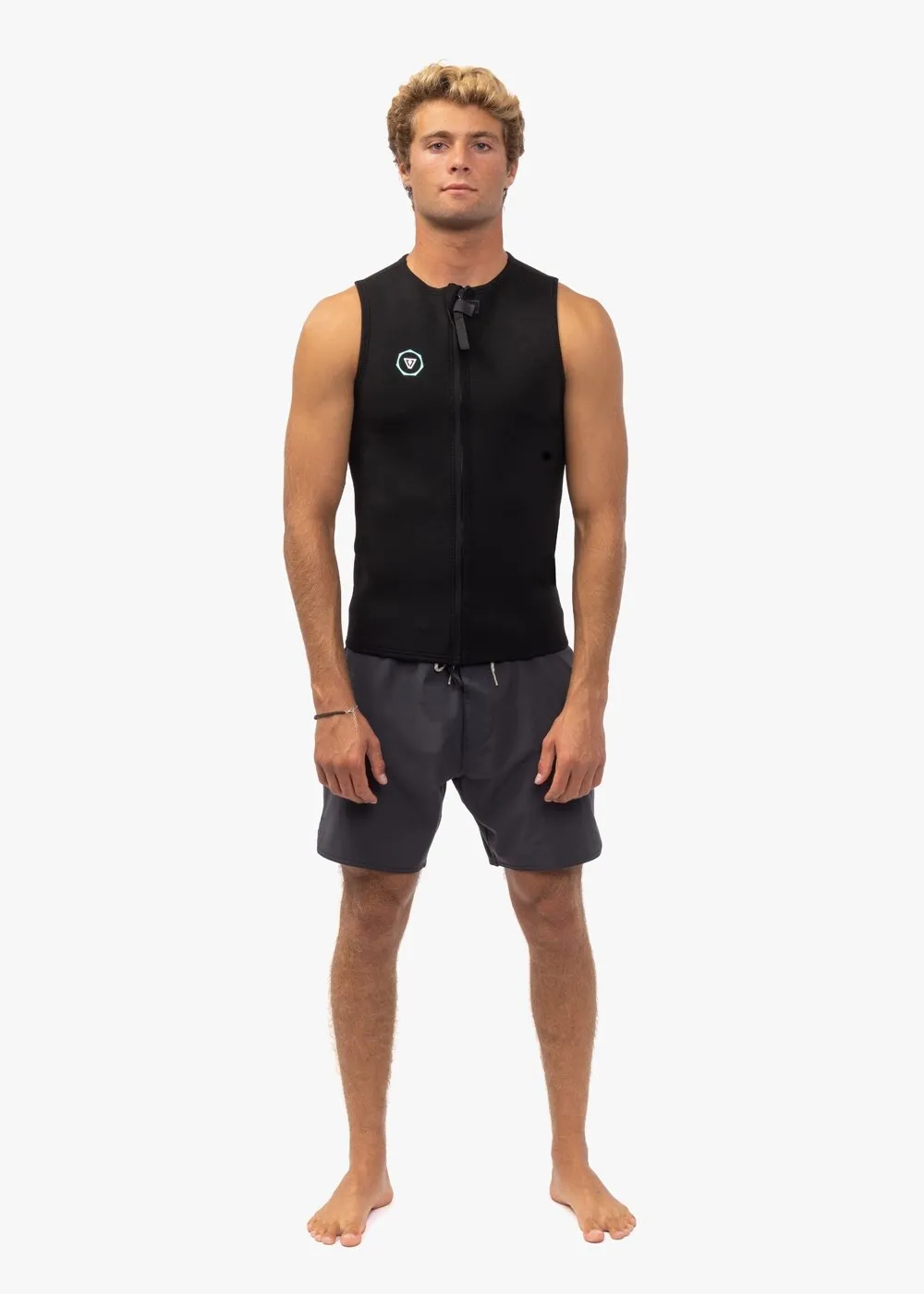 7 Seas 2mm Front Zip Vest, BLK