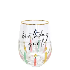 8 OAK LANE | Stemless Wine Glass - Birthday Multi-Color