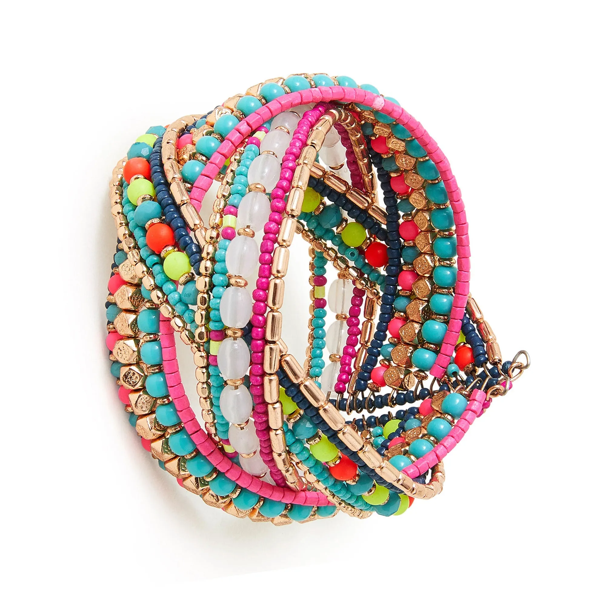 Accessorize London Women's Beaded Woven Cuff