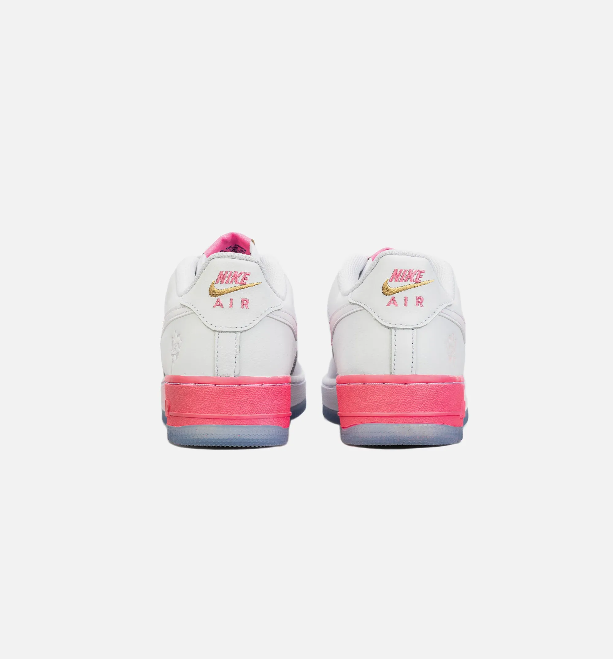 Air Force 1 Low Lotus Flower Grade School Lifestyle Shoe - White/Pink