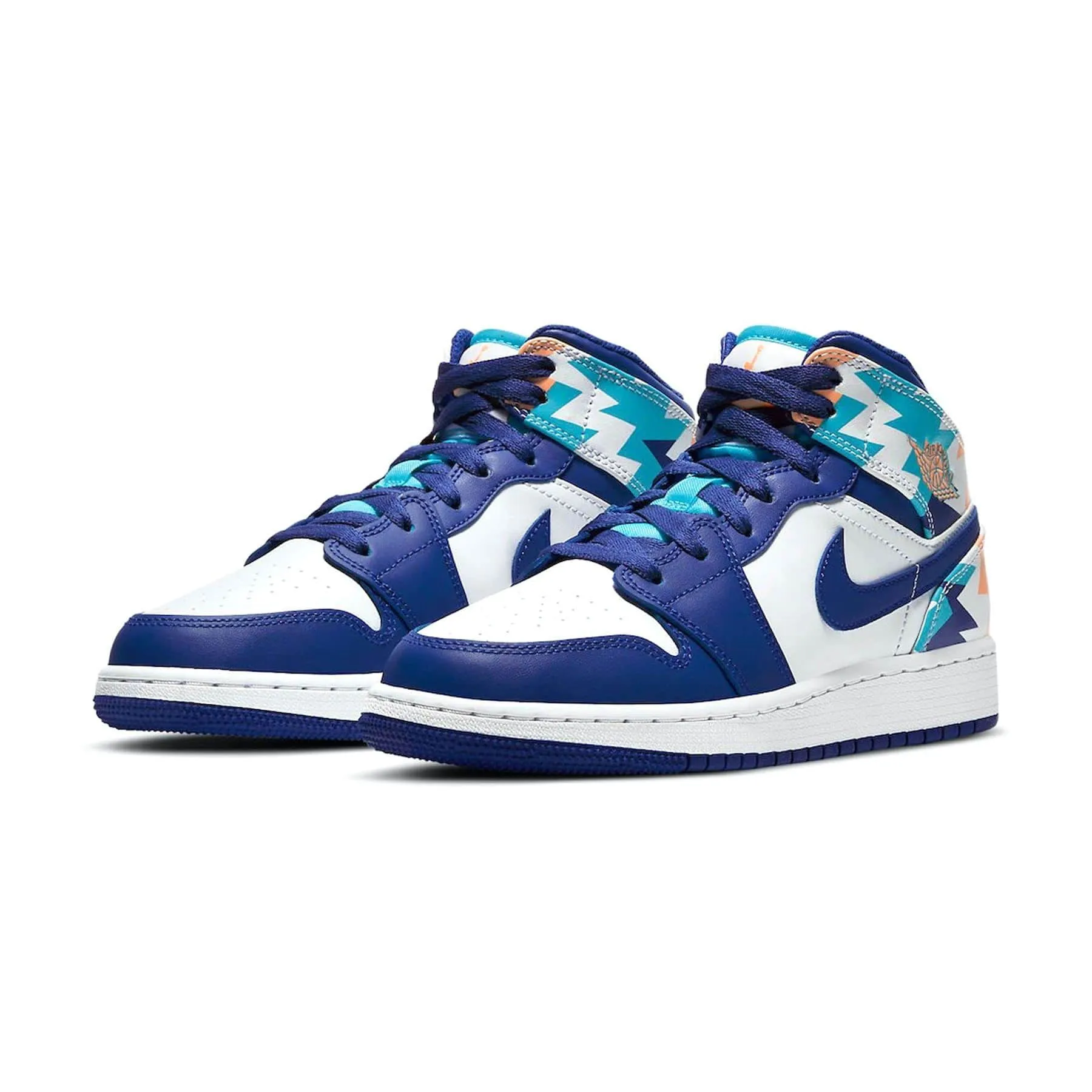 Air Jordan 1 Mid GS 'Geometric Print'