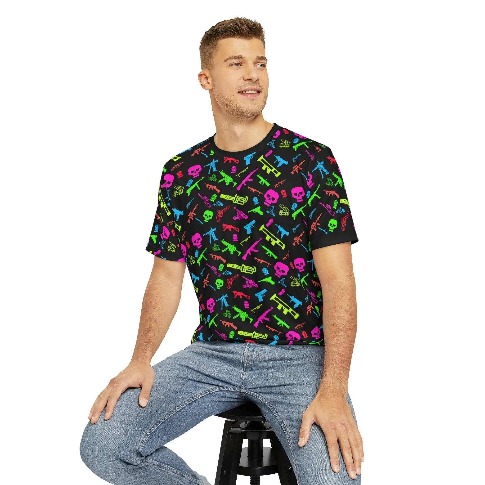 Aloha to Arms Retro Neon Firearms Tee