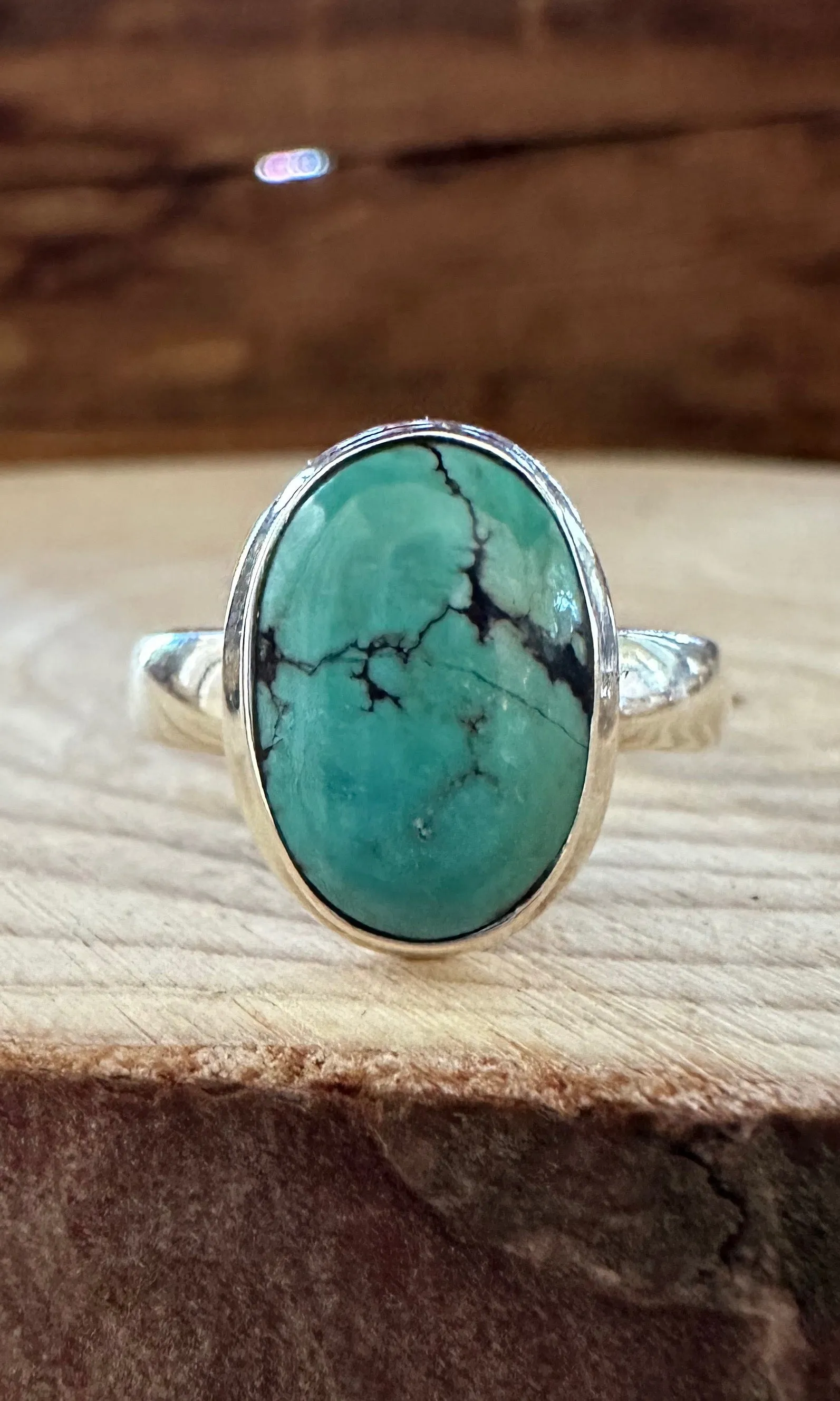 AMERICAN TURQUOISE and Silver Ring Size 7