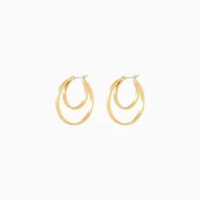 April Double Hoop Earrings