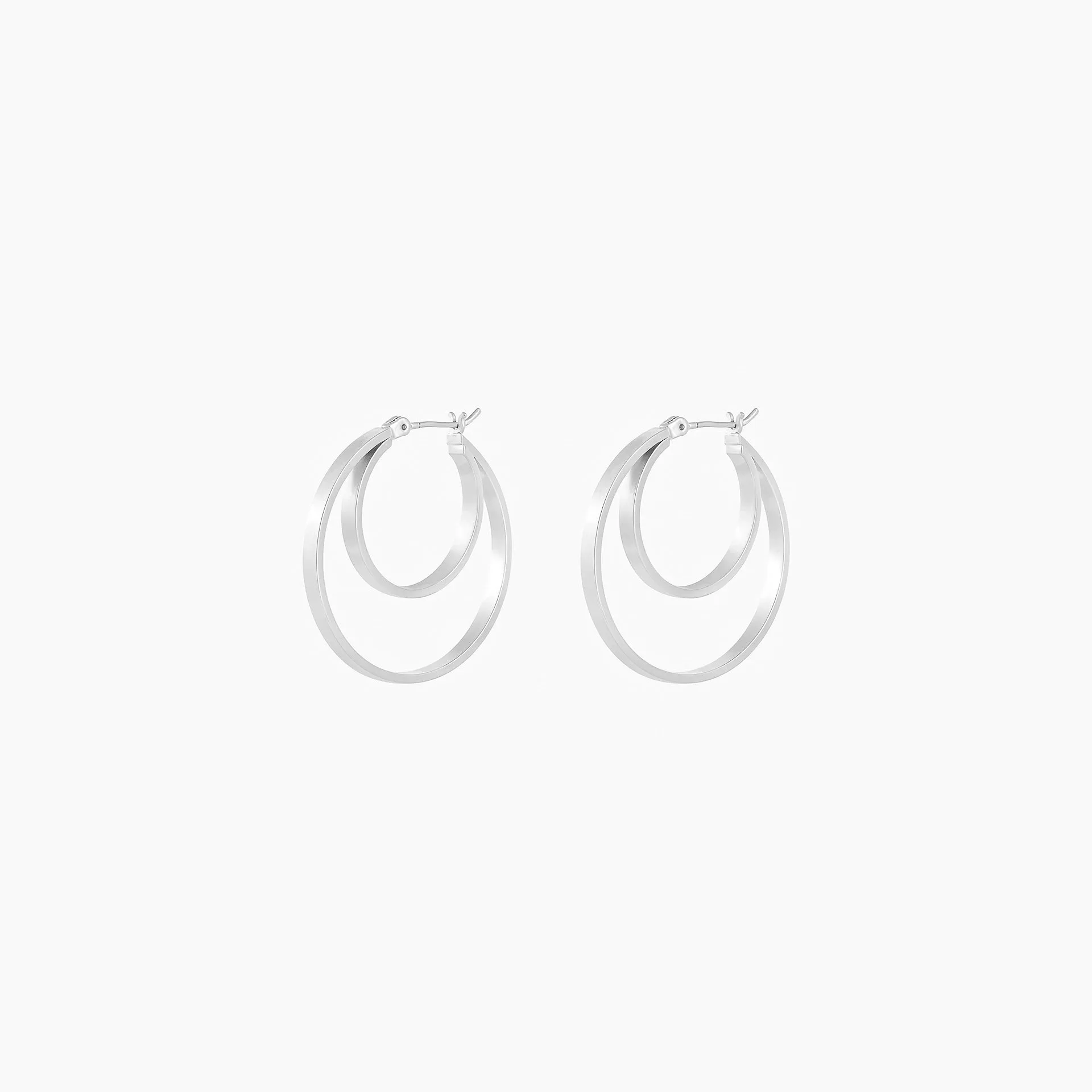 April Double Hoop Earrings