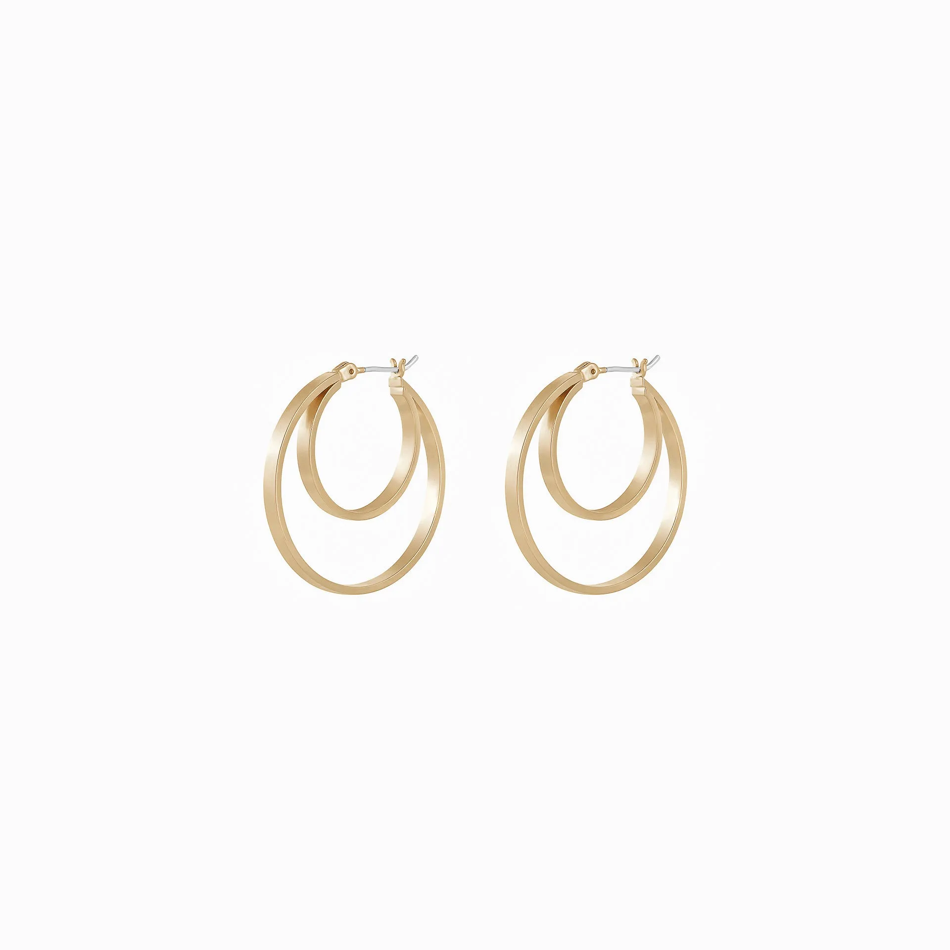 April Double Hoop Earrings