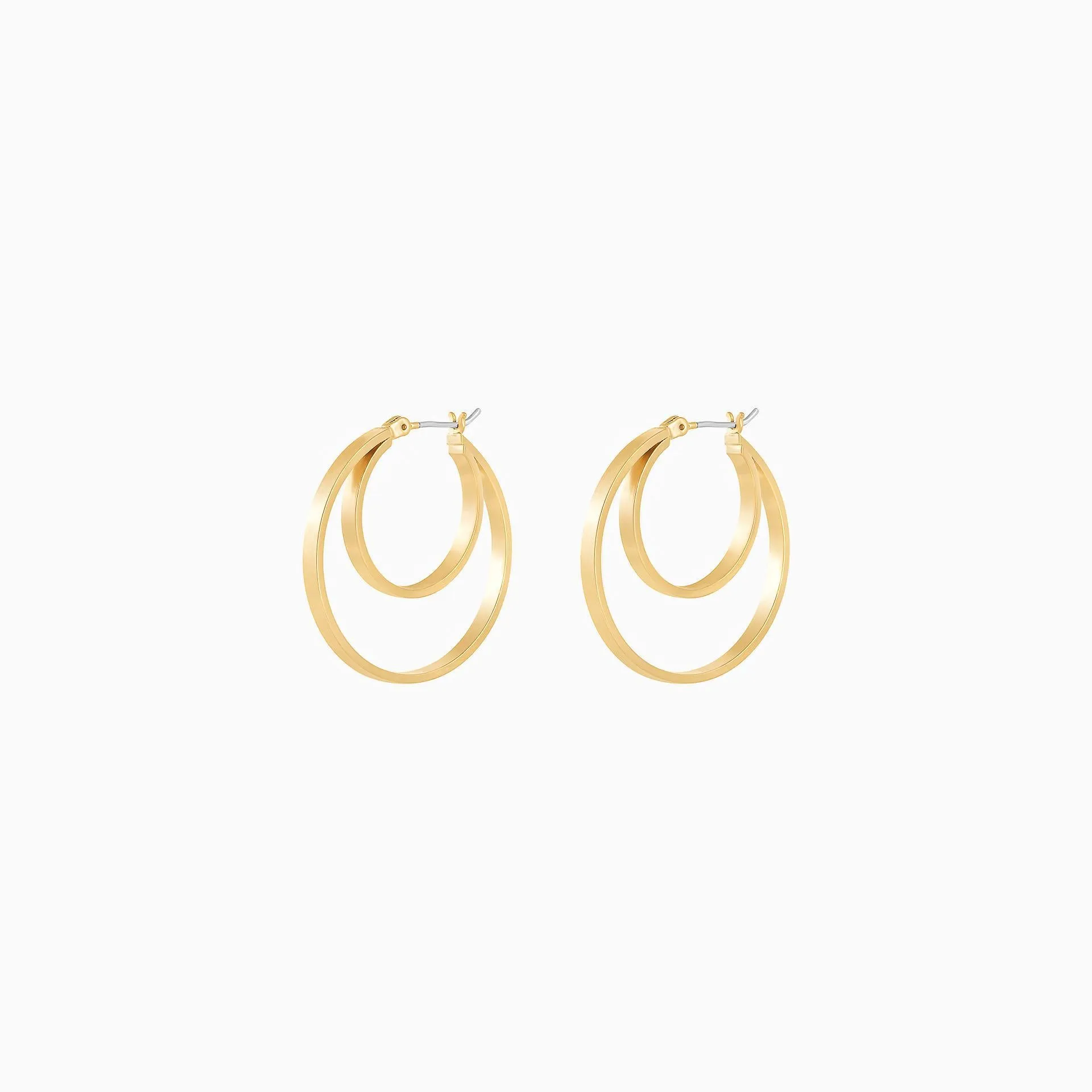 April Double Hoop Earrings