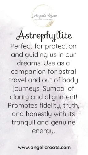 Astrophyllite Crystal Card