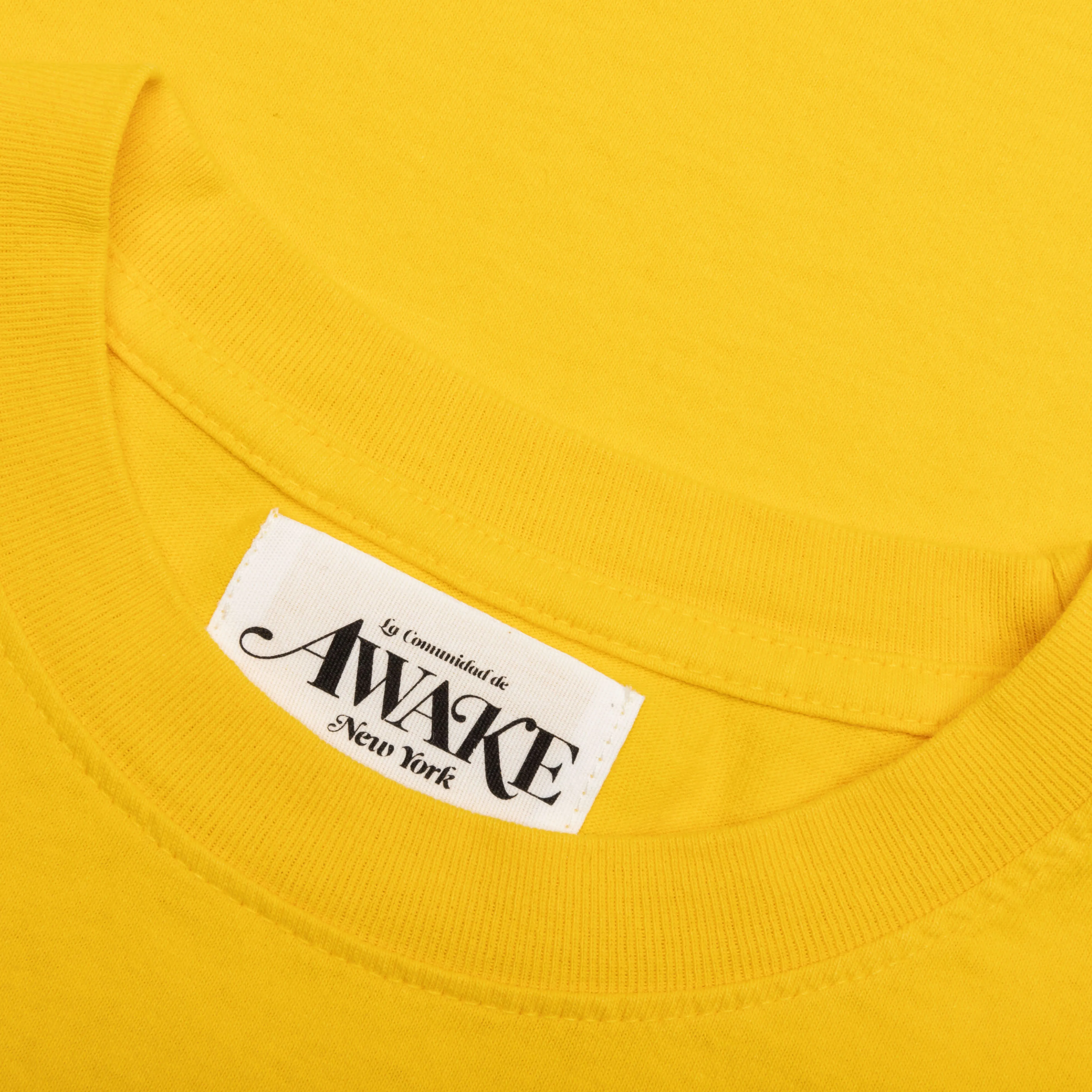 Awake Chrome Logo Tee - Yellow