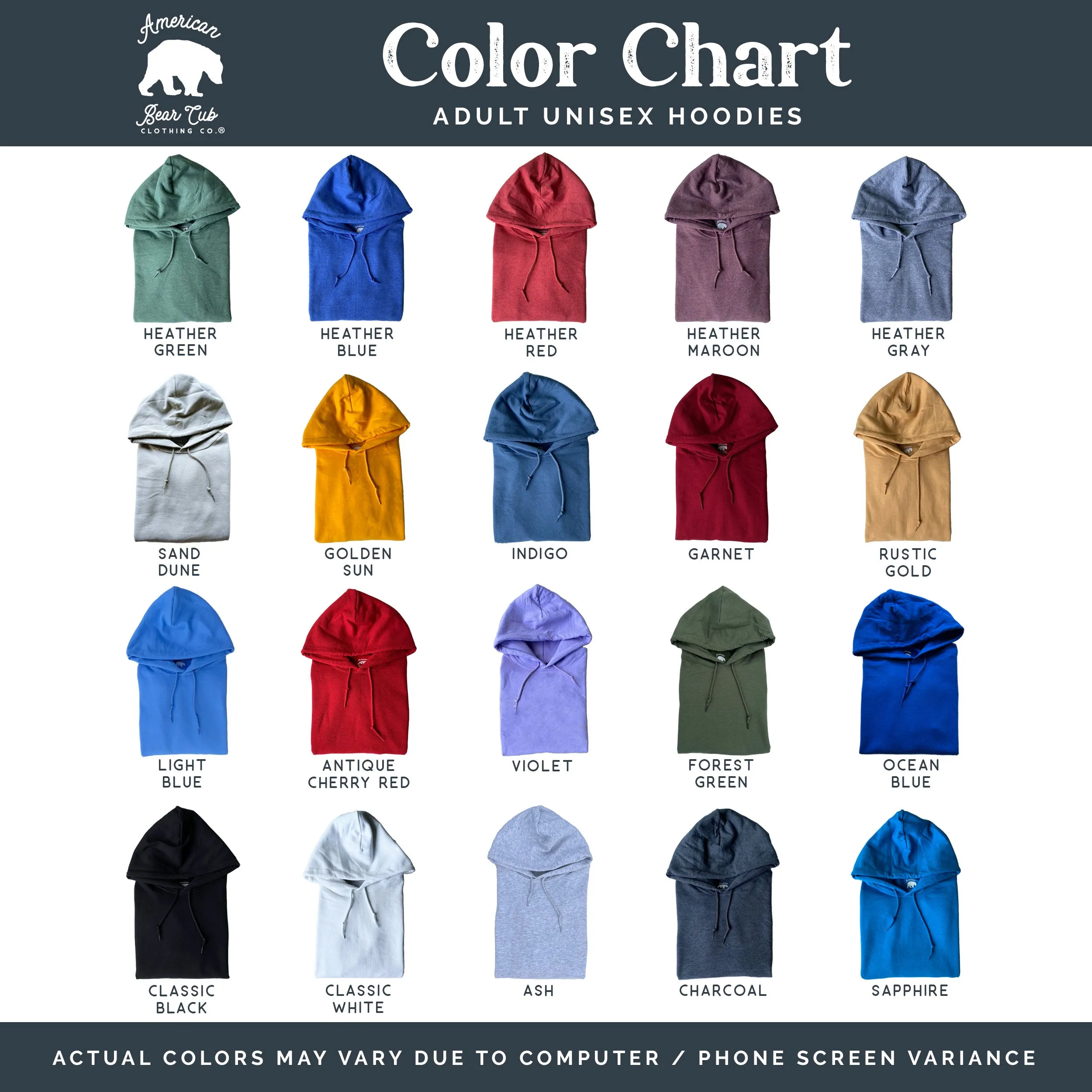 Bear Mountain Adult Hoodies