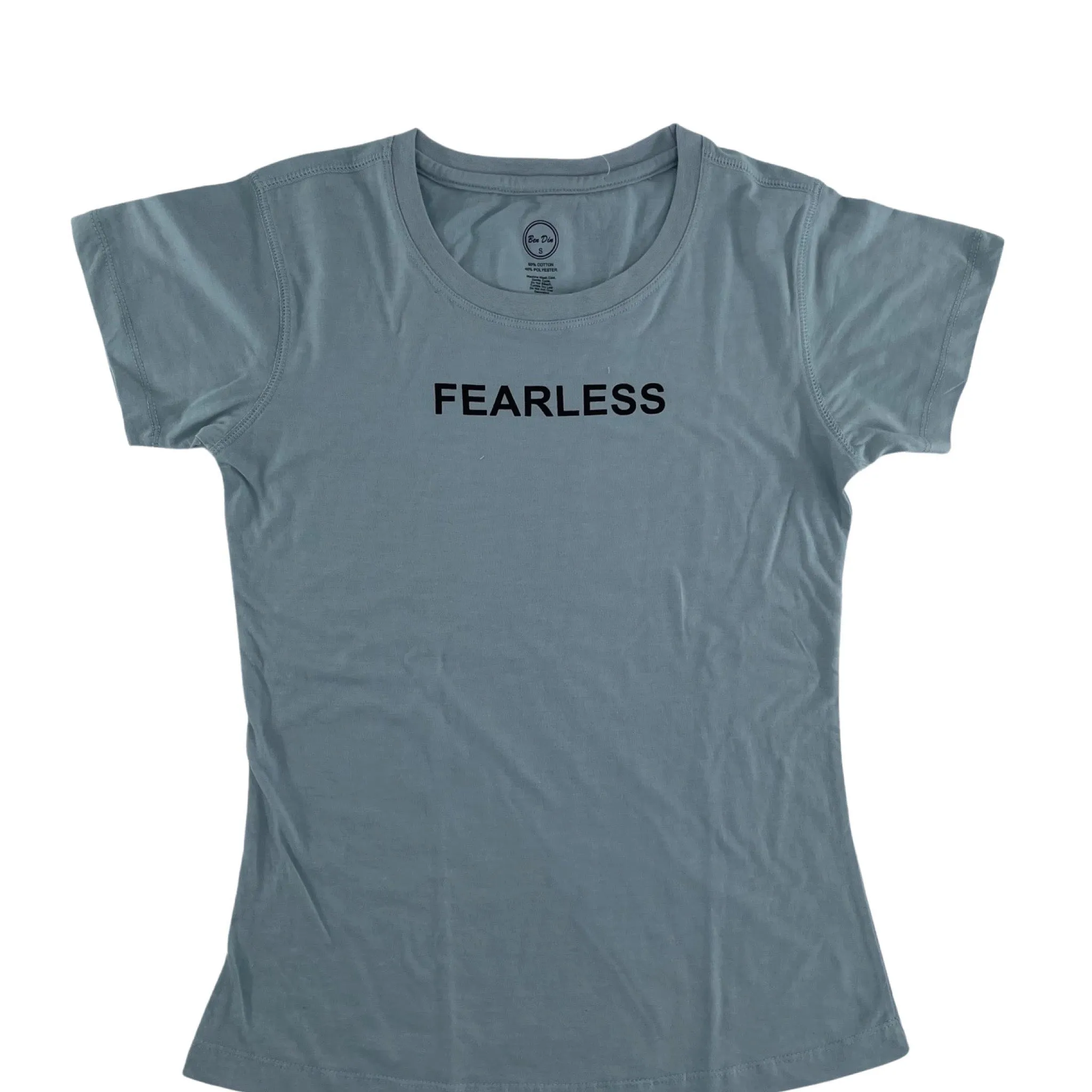 Ben Din Women's Fearless T-Shirt - Short-Sleeve Soft Fitted Comfortable T-Shirt for Womens