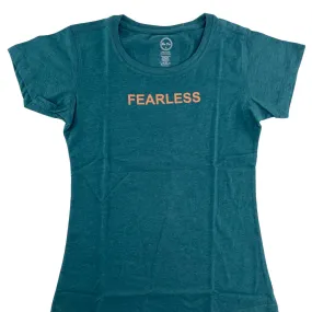 Ben Din Women's Fearless T-Shirt - Short-Sleeve Soft Fitted Comfortable T-Shirt for Womens