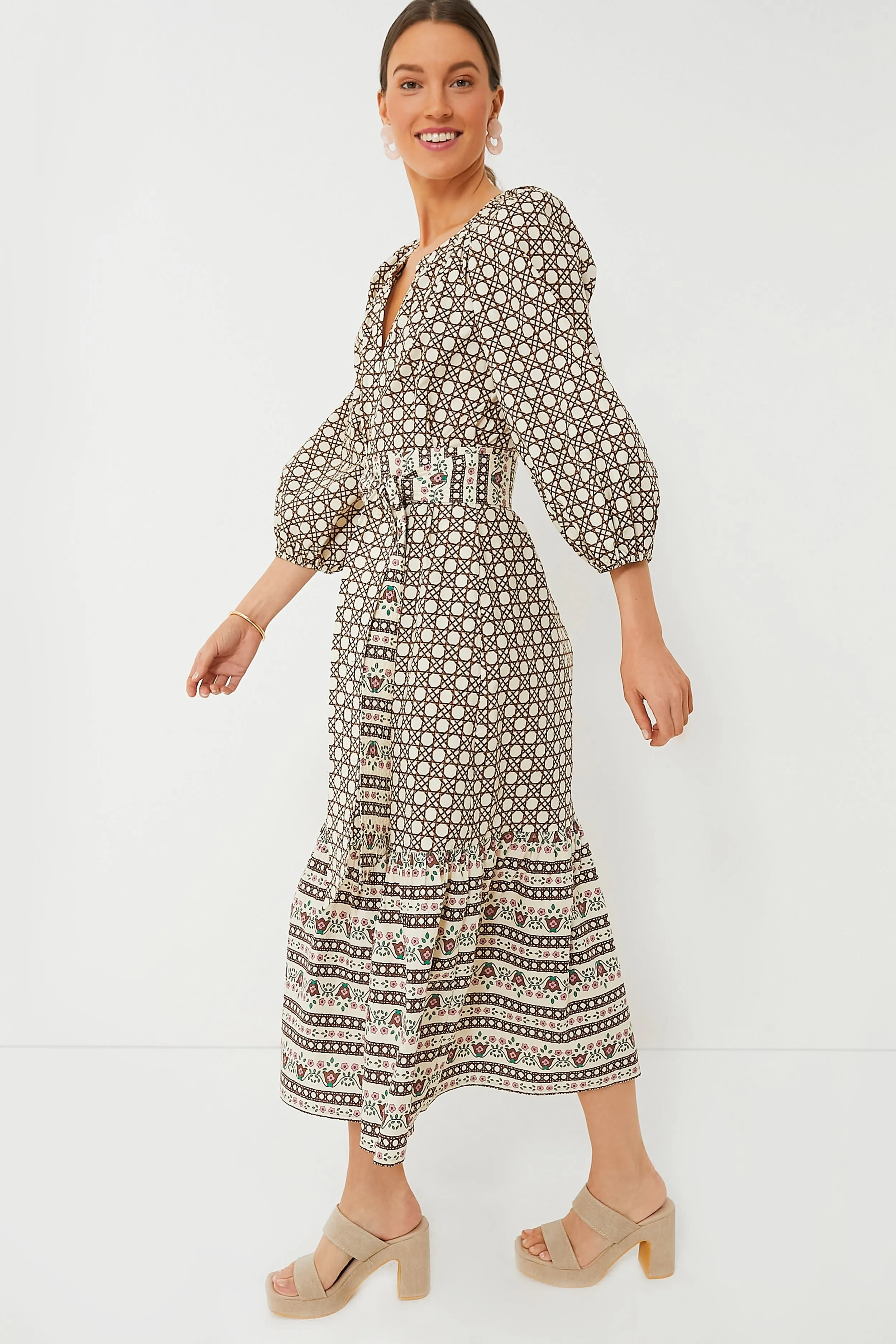 Birch Cane Border Lyles Dress