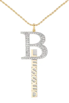 Blessed Nameplate Necklace