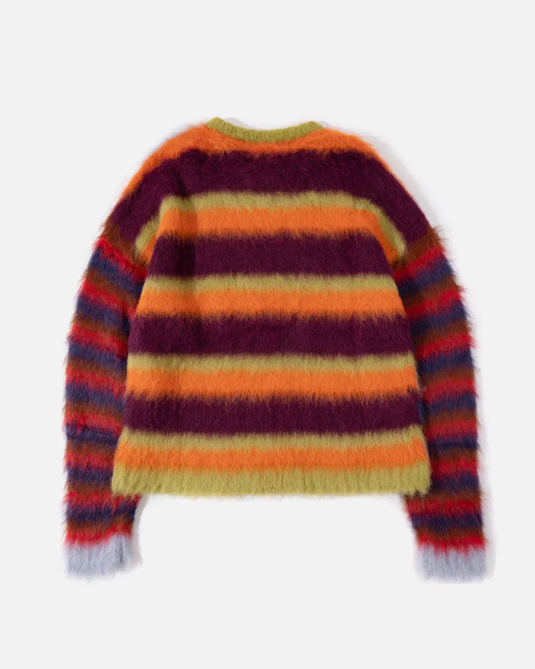 Blurry Lines Alpaca Crewneck Sweater - Multi