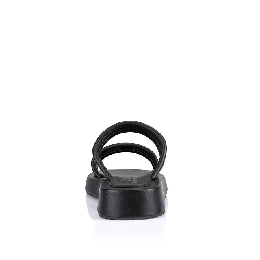 Boss Flatform Slides - Black Smooth