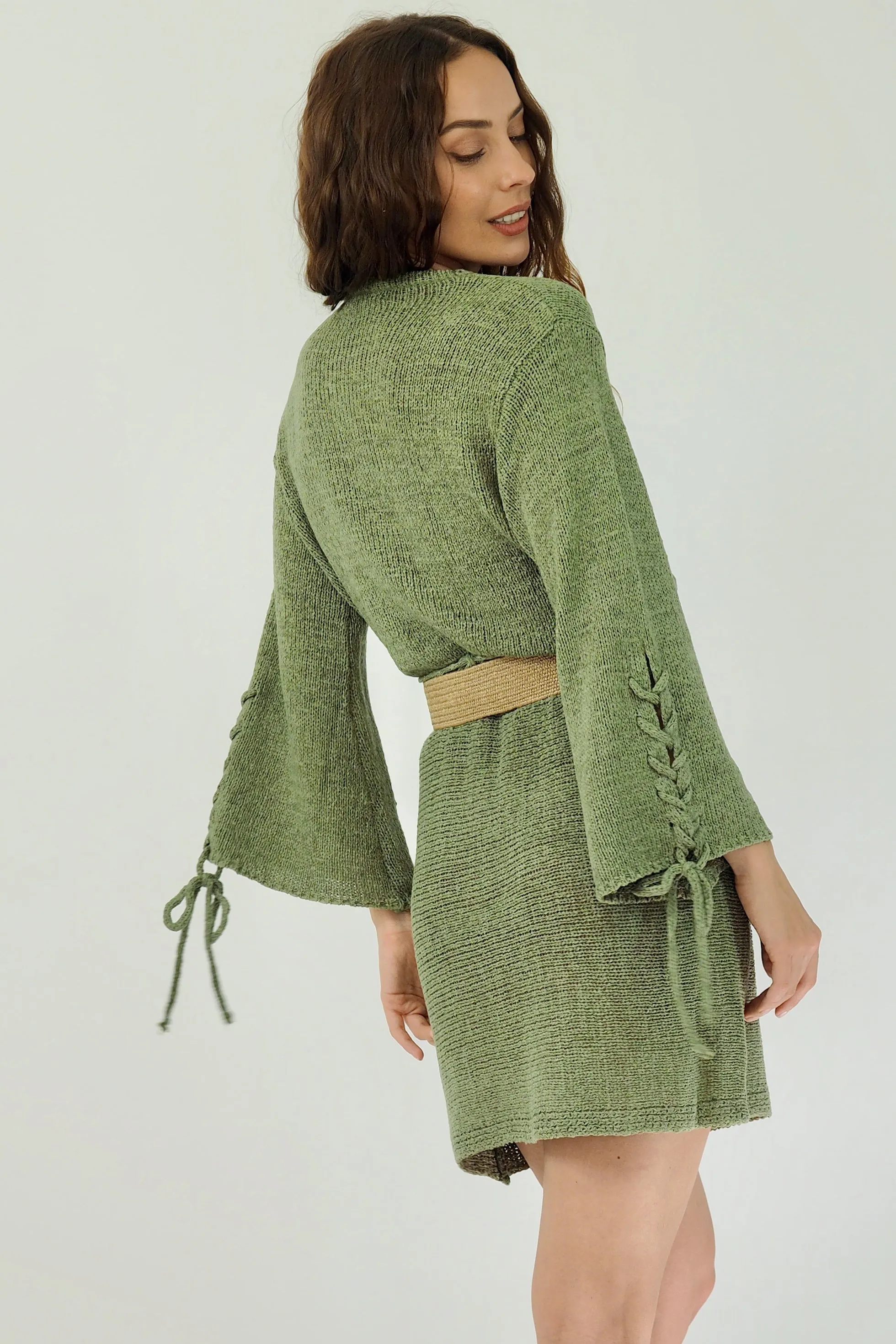 Carly Knit dress - Forest Khaki