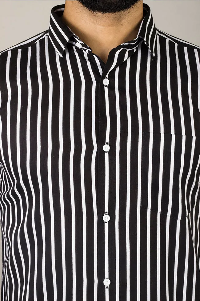 Casual Shirts for Men - Men Awning Stripes Corduroy Shirt