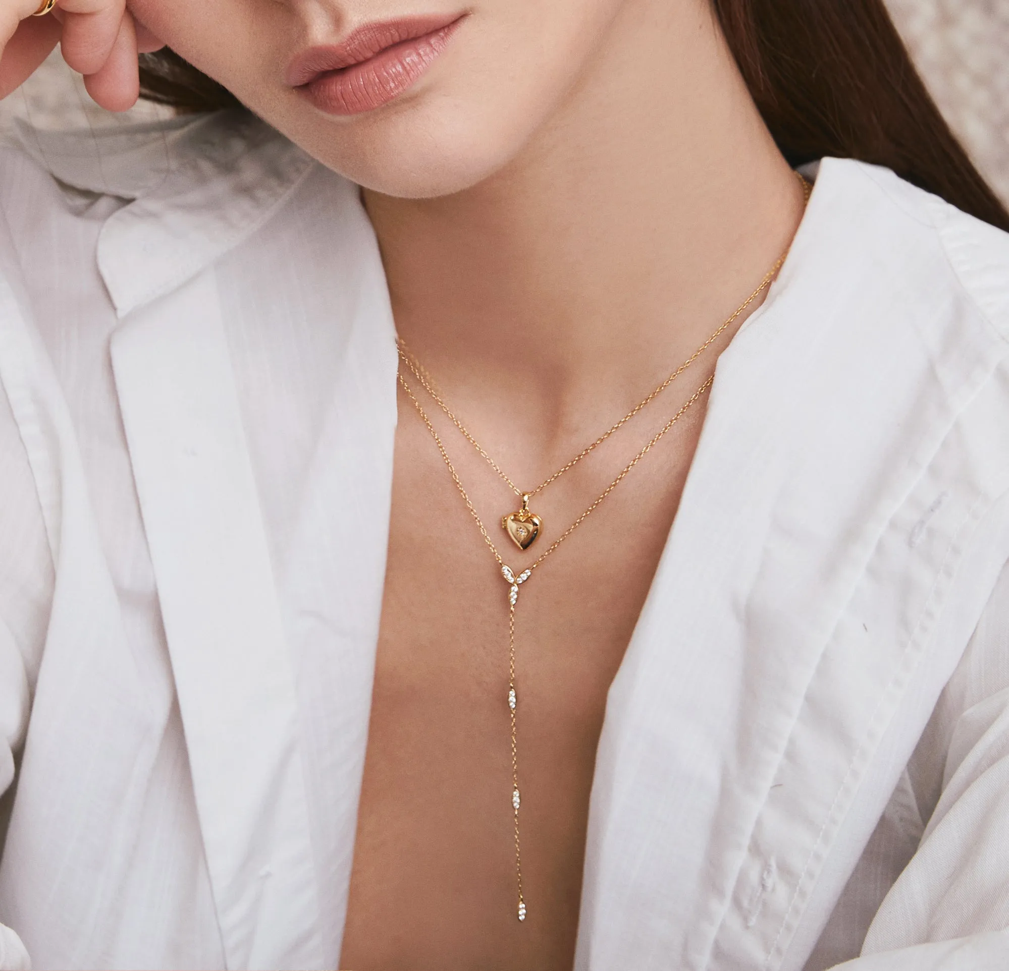 CHIARA LARIAT GOLD