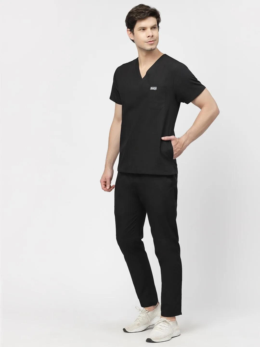 Classic Straight Pant Scrub - (Black) (Men's)