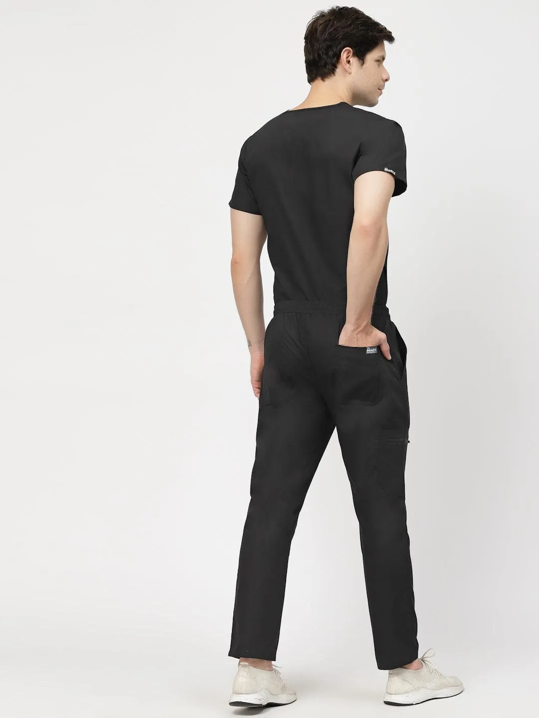 Classic Straight Pant Scrub - (Black) (Men's)