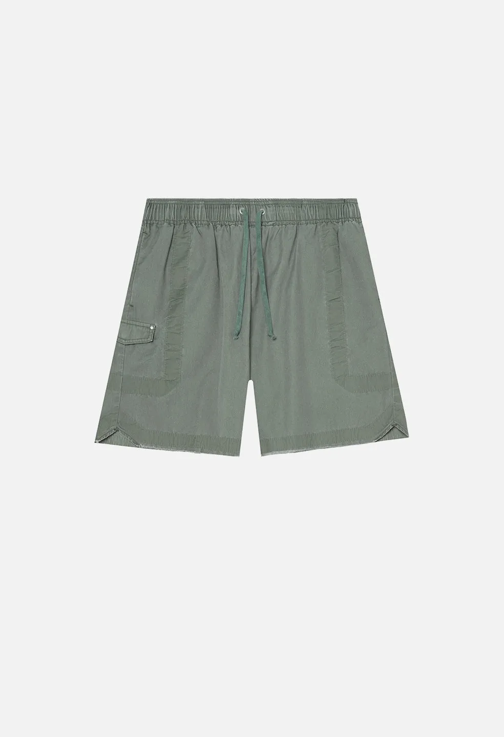 Cotton Poplin Frame II Shorts / Olive