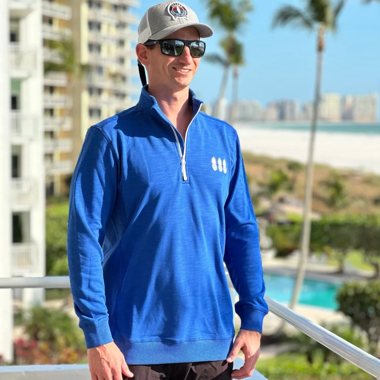 Country Club Blue Quarter Zip