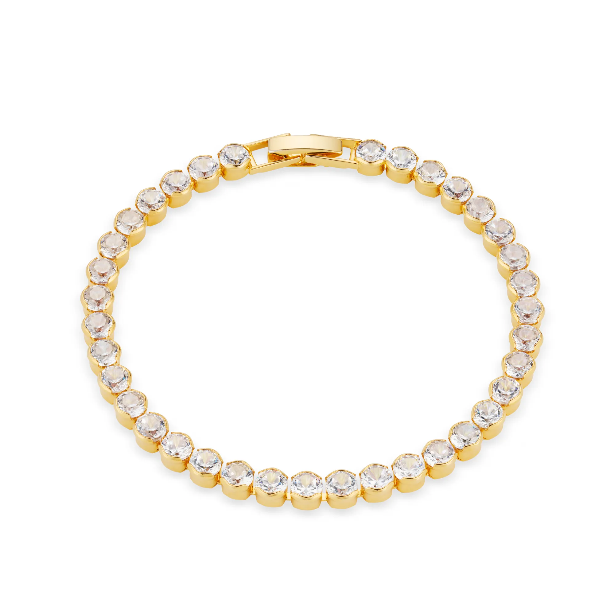 Crystal Round Tennis Bracelet