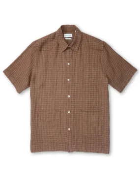 Cuban Short Sleeve Shirt Popham Brown