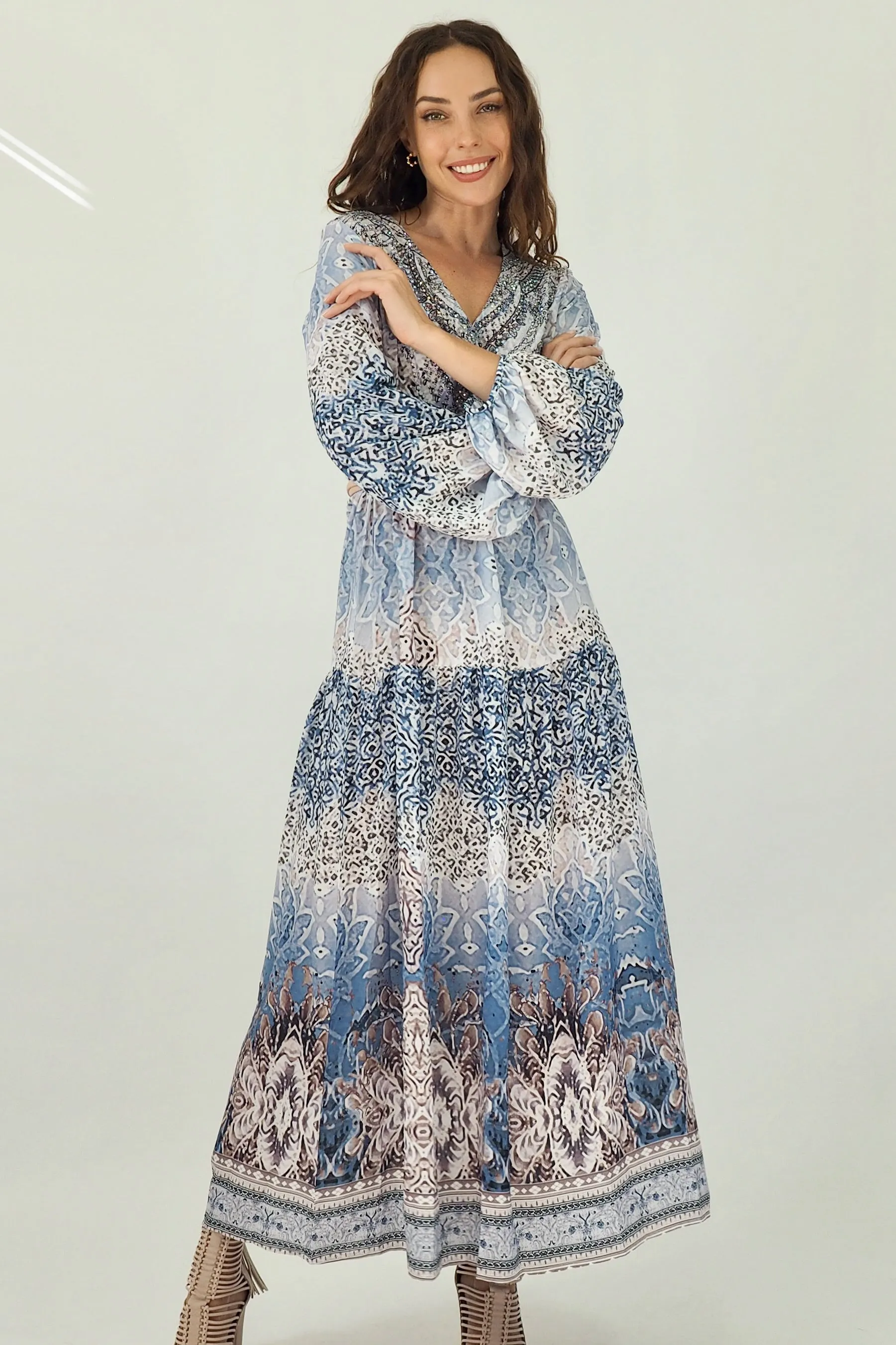 Edwina Embellished Maxi Dress