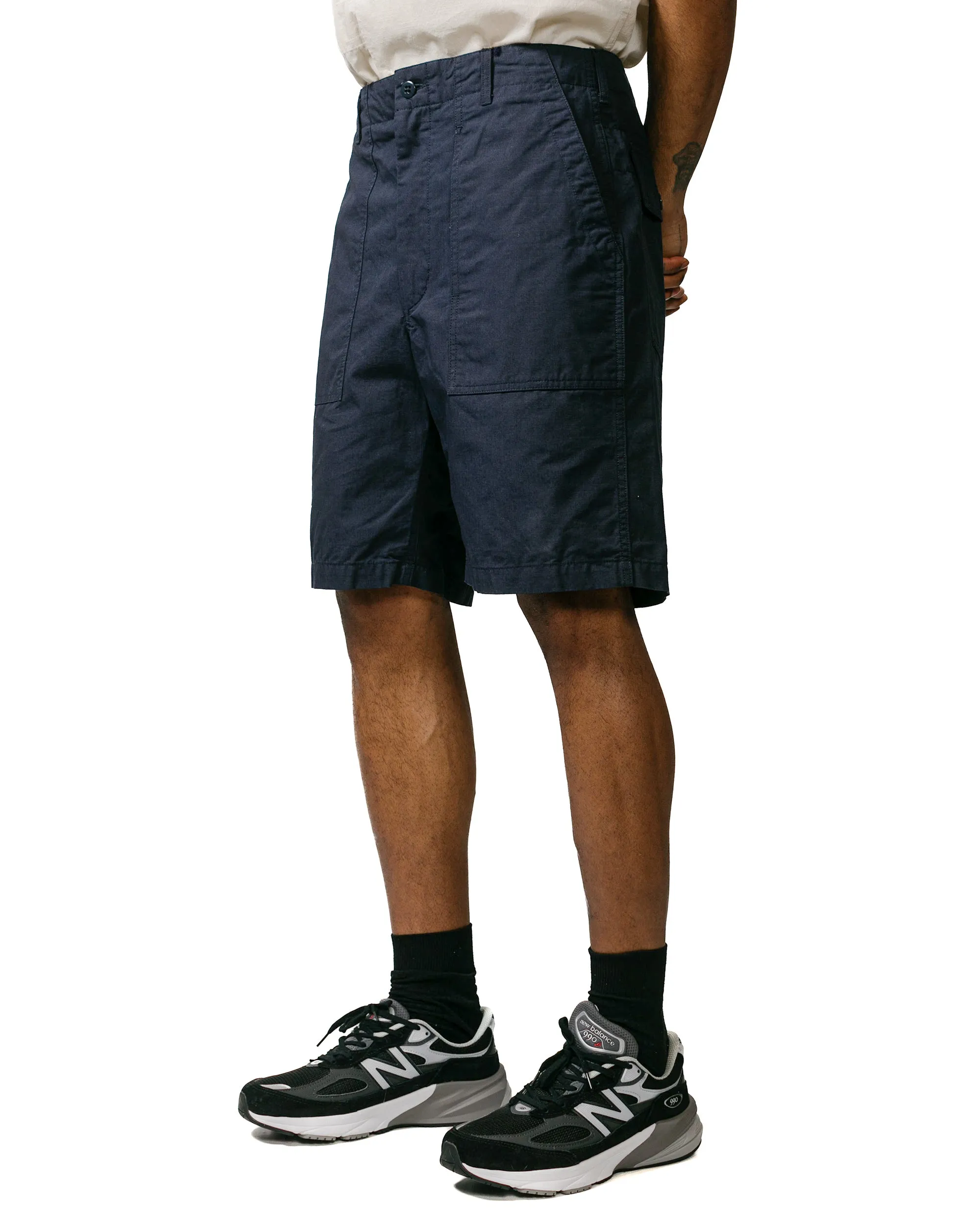 Engineered Garments Fatigue Short Dark Navy Cotton Ripstop