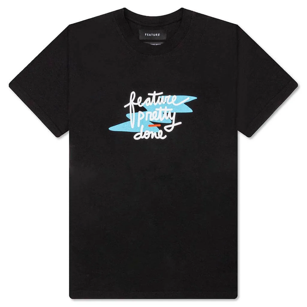 Feature x Pretty Done Splash Tee - Black