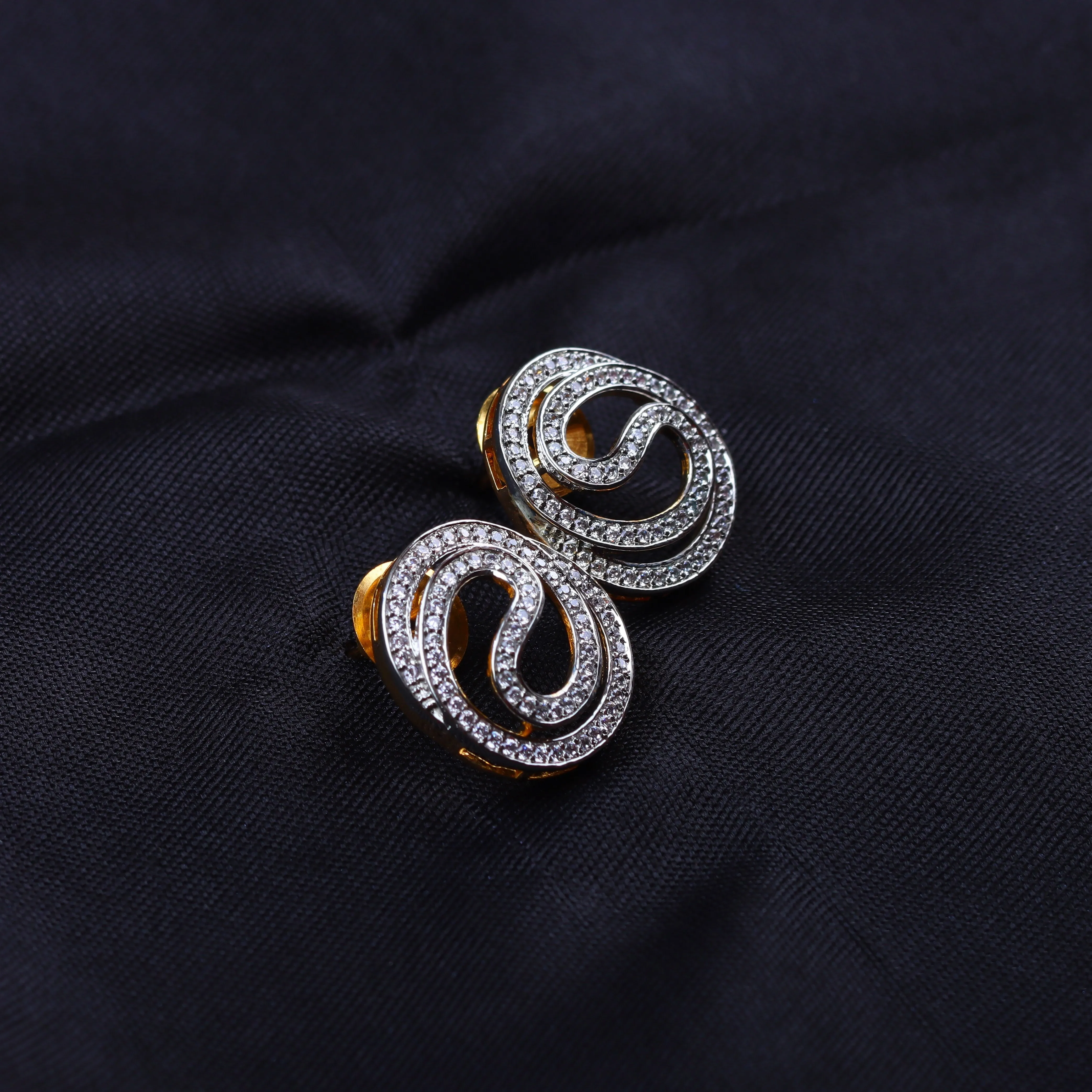 Fine Golden Earrings Made of G.Silver.