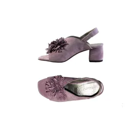 Flower Sandal Suede Orchid