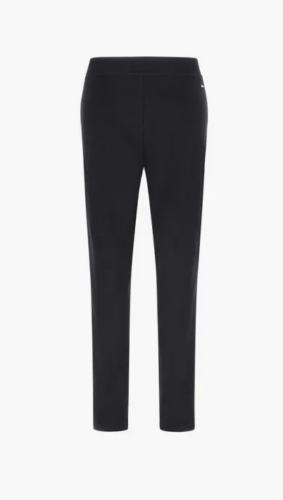 Freddy Stretch jersey trousers with fake zip and straight bottom S3WSLP12 N black 