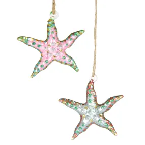 Glitter Starfish Ornament