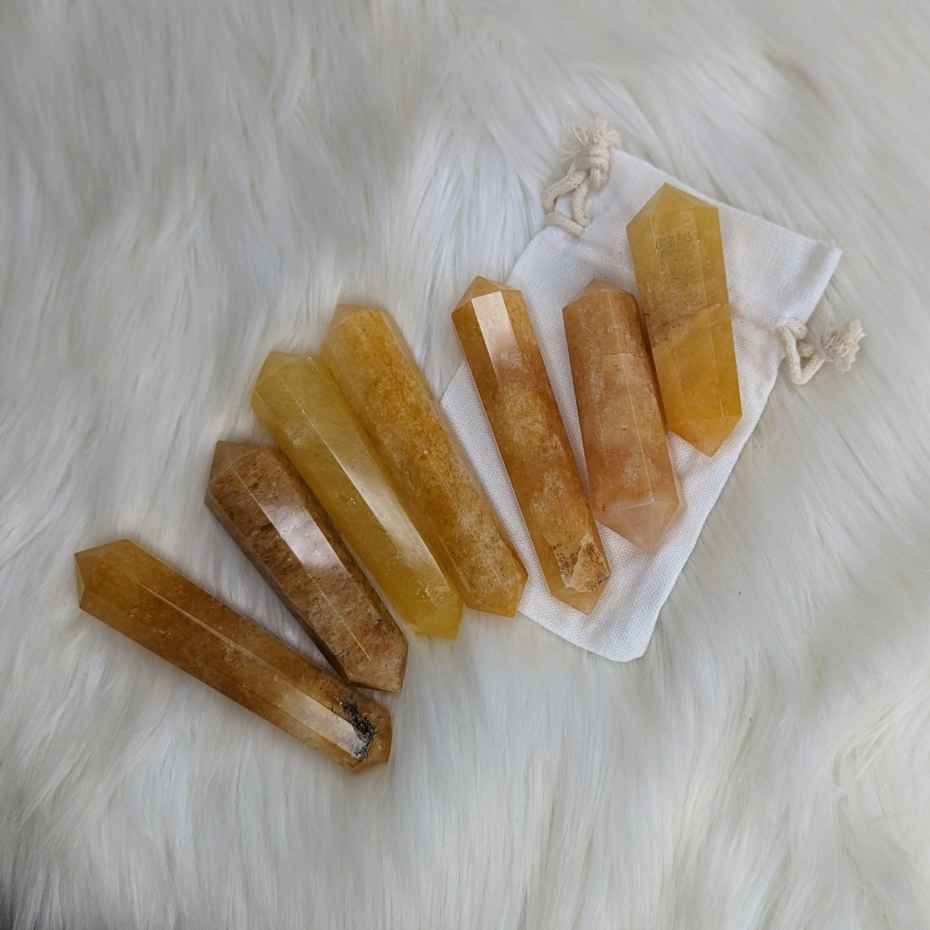 Golden Healer Quartz Wand~ Glowing Golden Healing Energy~