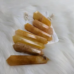 Golden Healer Quartz Wand~ Glowing Golden Healing Energy~