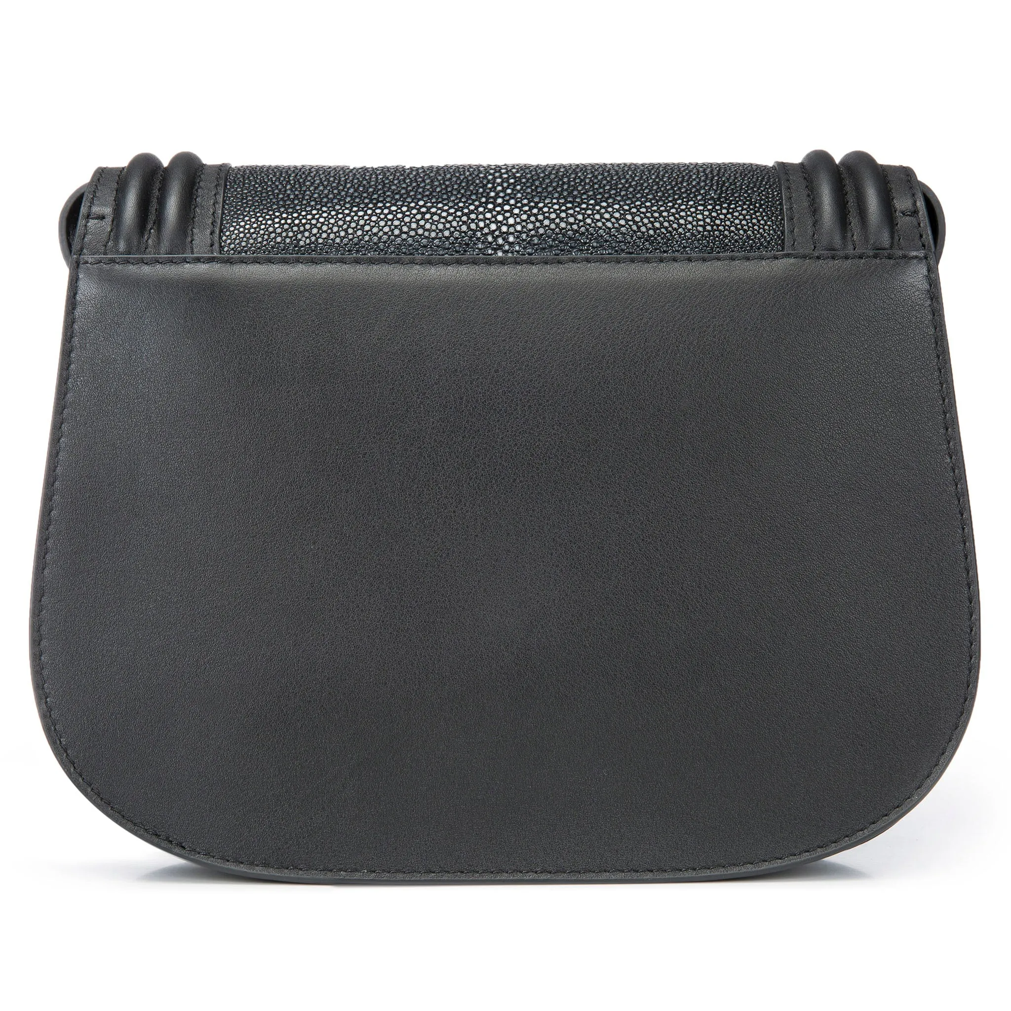 Hazel Shagreen Saddle Bag