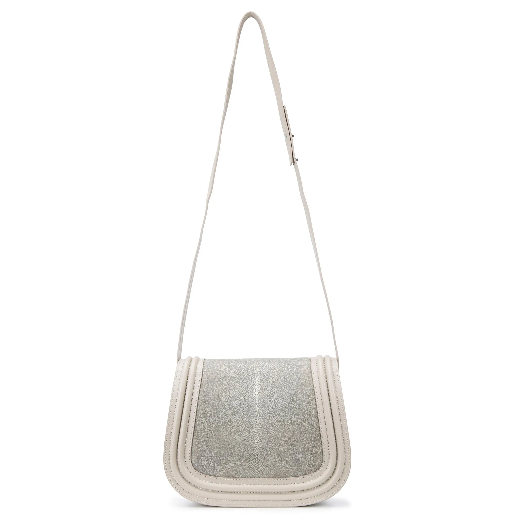 Hazel Shagreen Saddle Bag