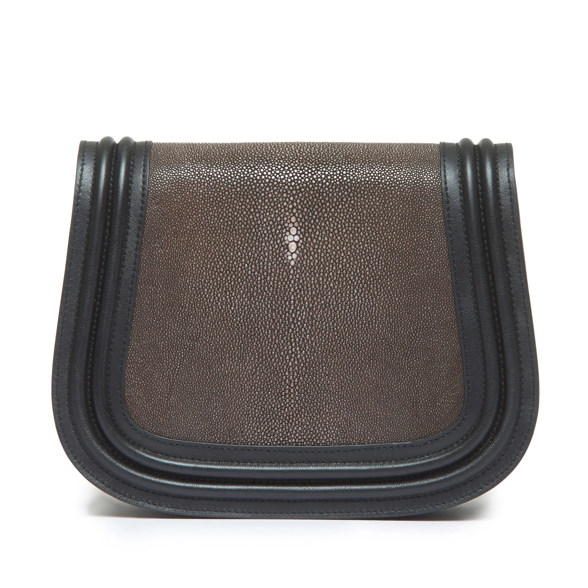 Hazel Shagreen Saddle Bag