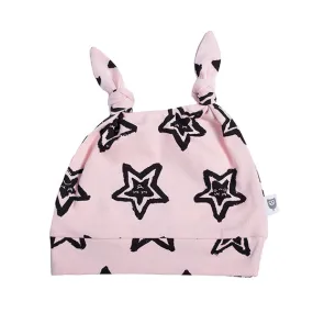 Hoot Kid Stars and Smiles Beanie Pink