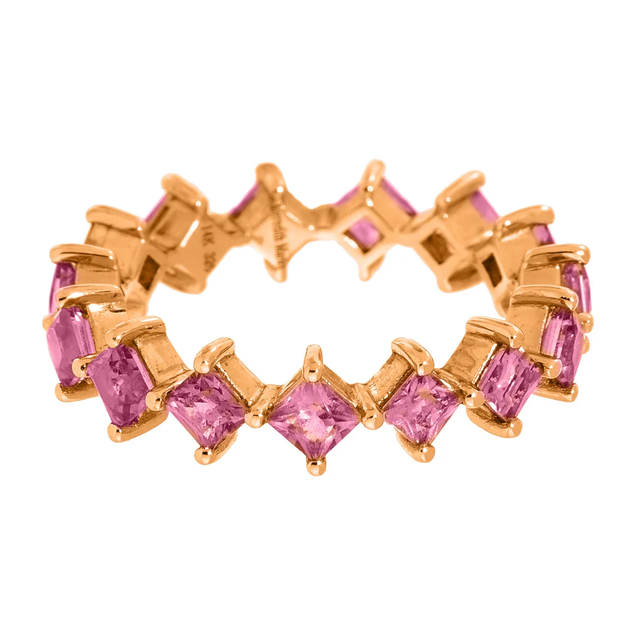 Jo Band Rose Gold Pink Sapphire