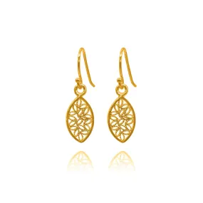 JOSEPHINE SOLID GOLD 18K SMALL EARRINGS FILIGREE