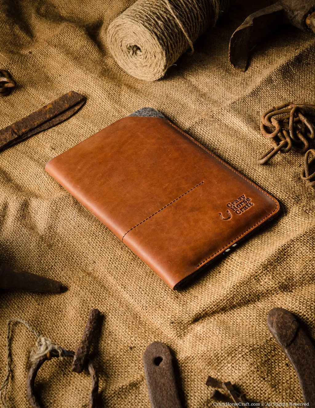 Leather iPad Mini Sleeve / Case | Classic Brown