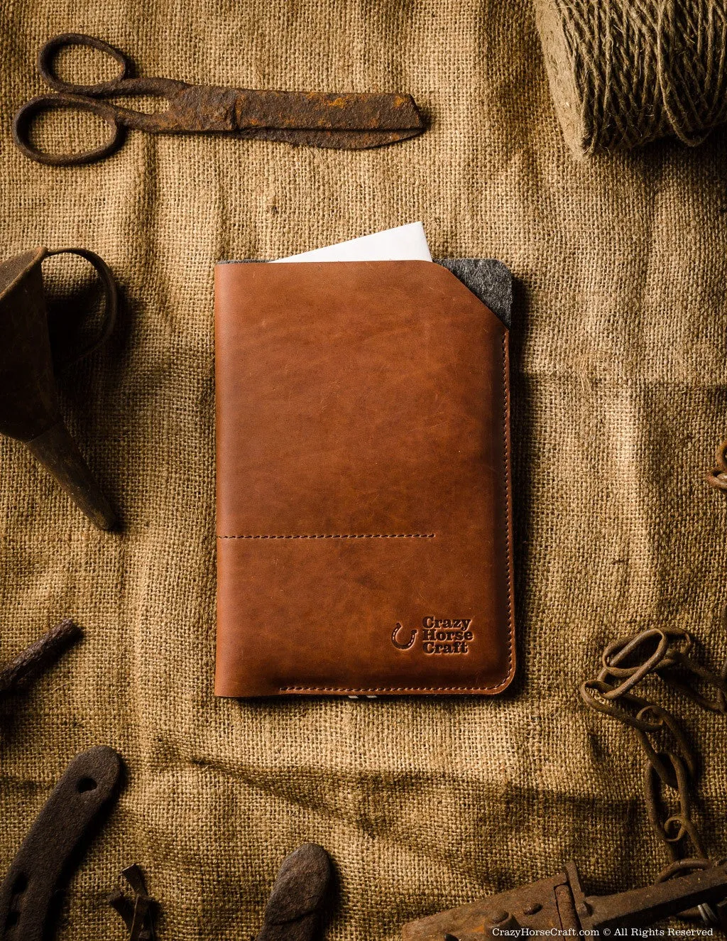 Leather iPad Mini Sleeve / Case | Classic Brown