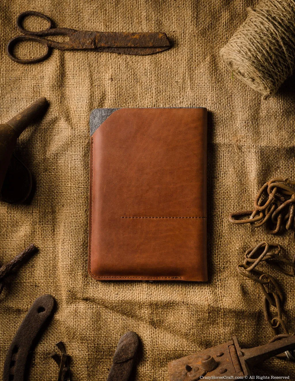 Leather iPad Mini Sleeve / Case | Classic Brown