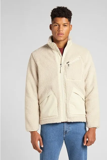 Lee Full Zip Sherpa Jacket L88FNXSX papyrus