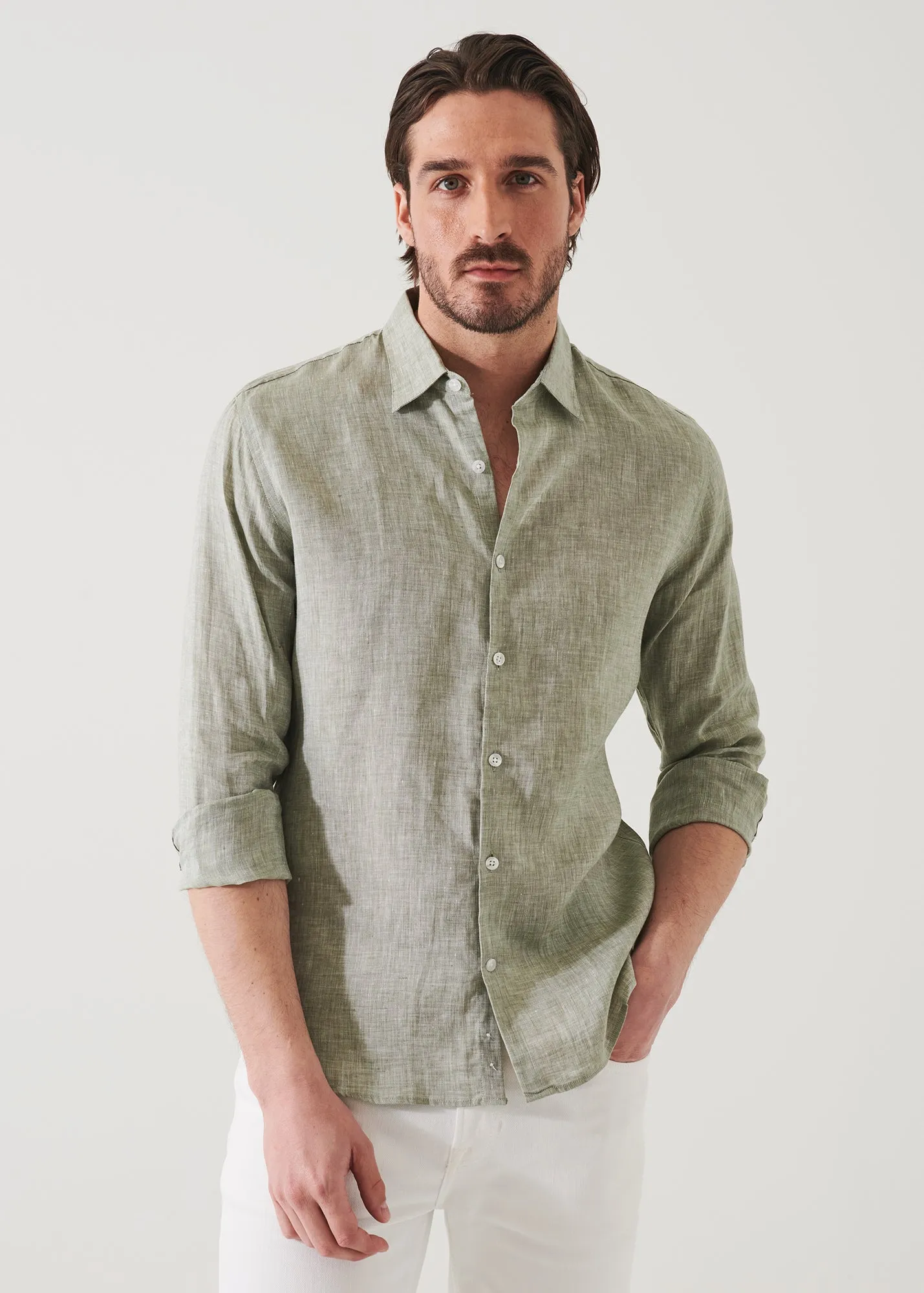 LINEN CHAMBRAY SHIRT