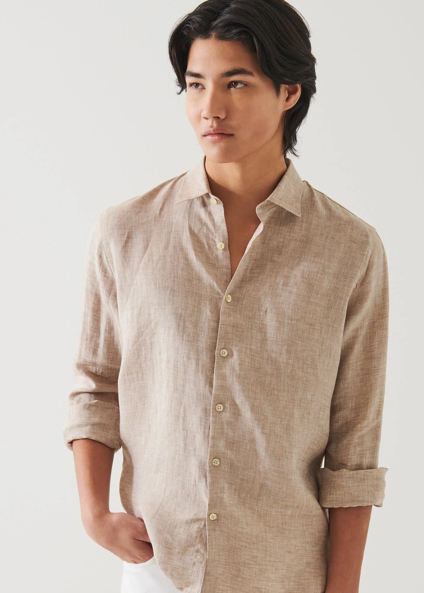 LINEN CHAMBRAY SHIRT